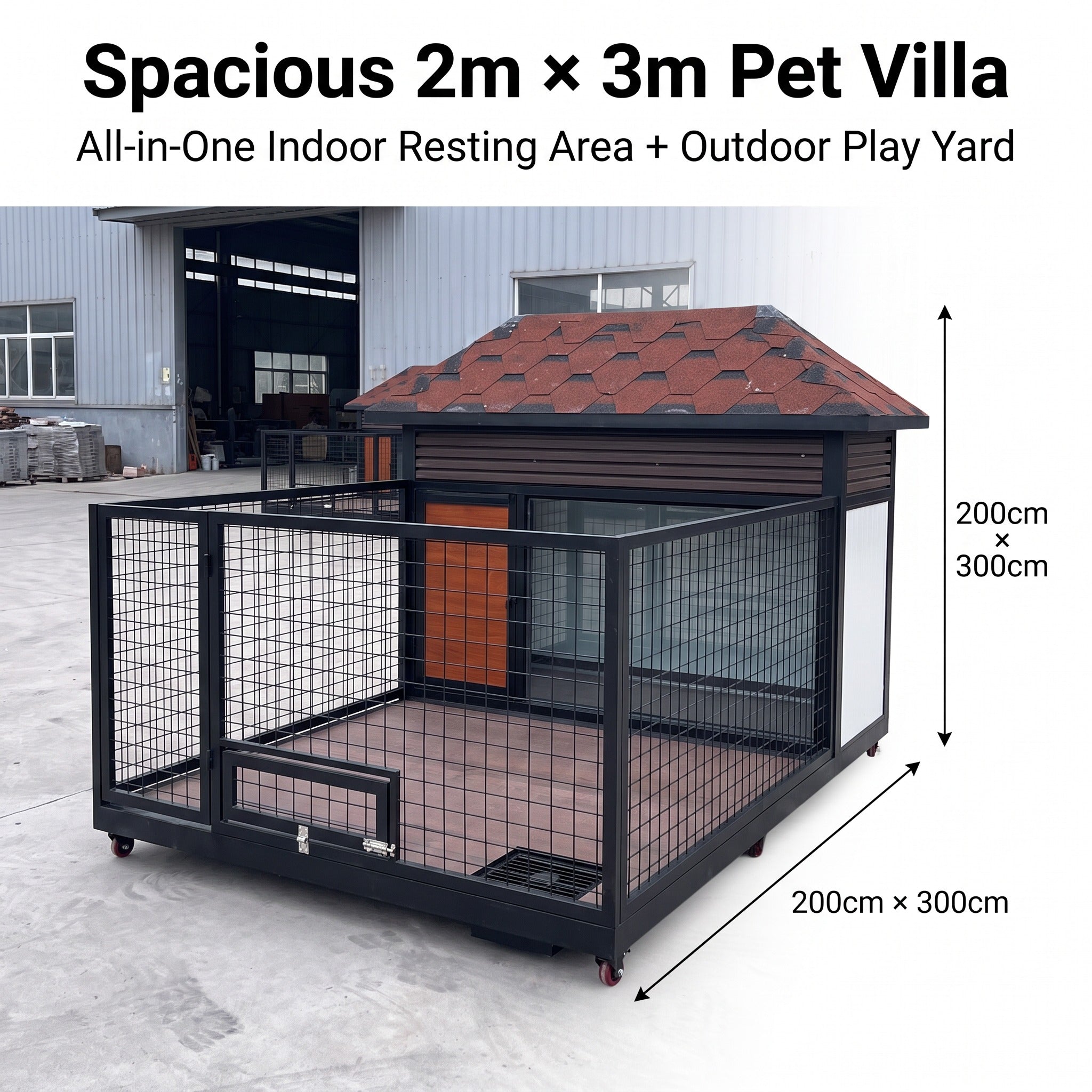 Large Outdoor Dog Kennel