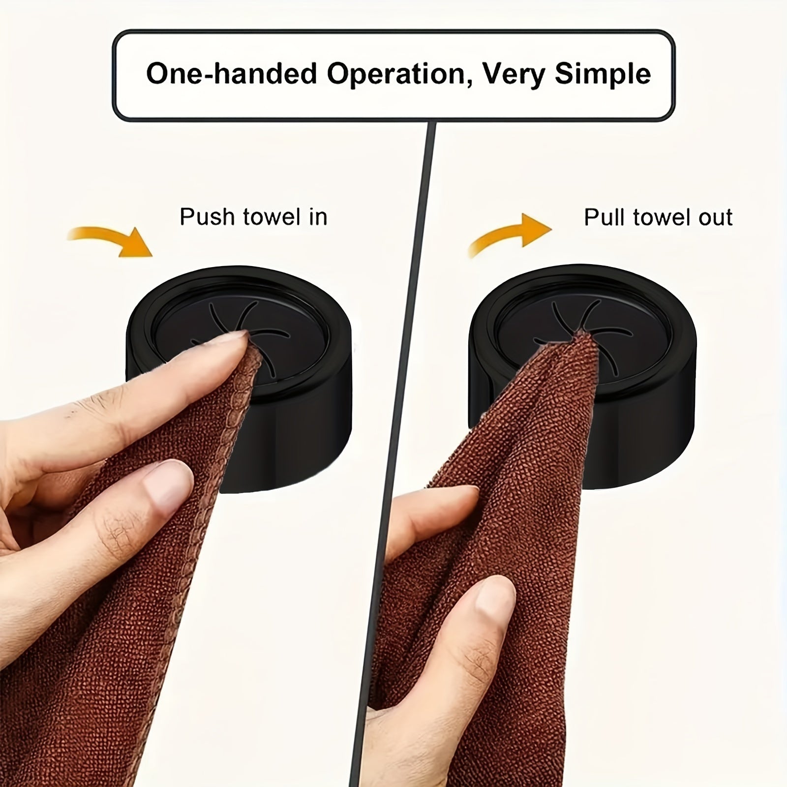 No Drill Plastic Towel Robe Hooks Round Wall Hooks Bathroom Kitchen Organizer