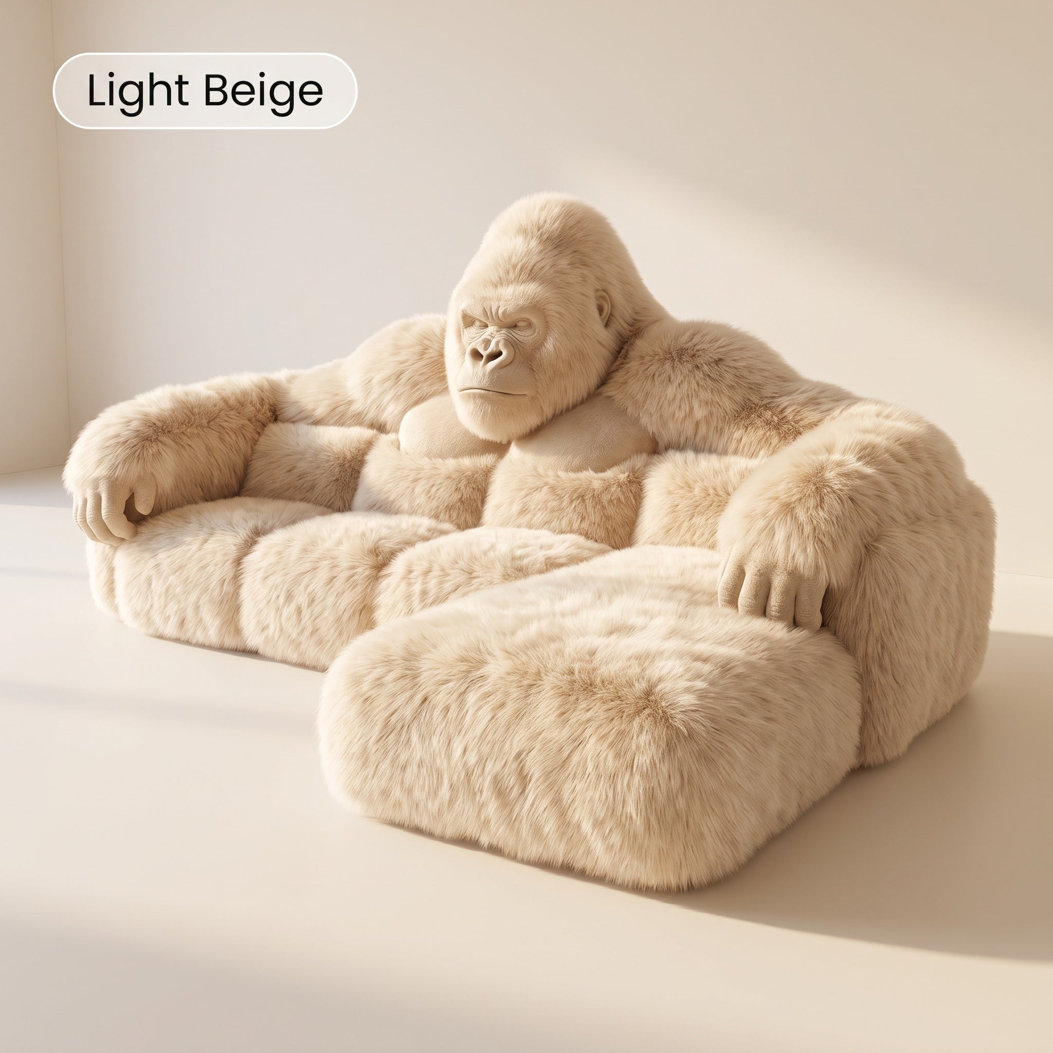 Luxury Gorilla Sculpture Sectional Sofa for Living Room