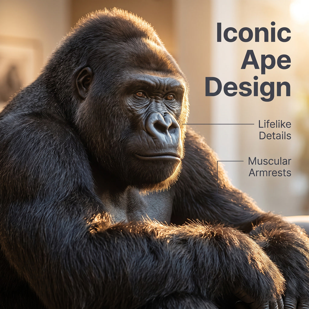 Luxury Gorilla Sculpture Sectional Sofa for Living Room