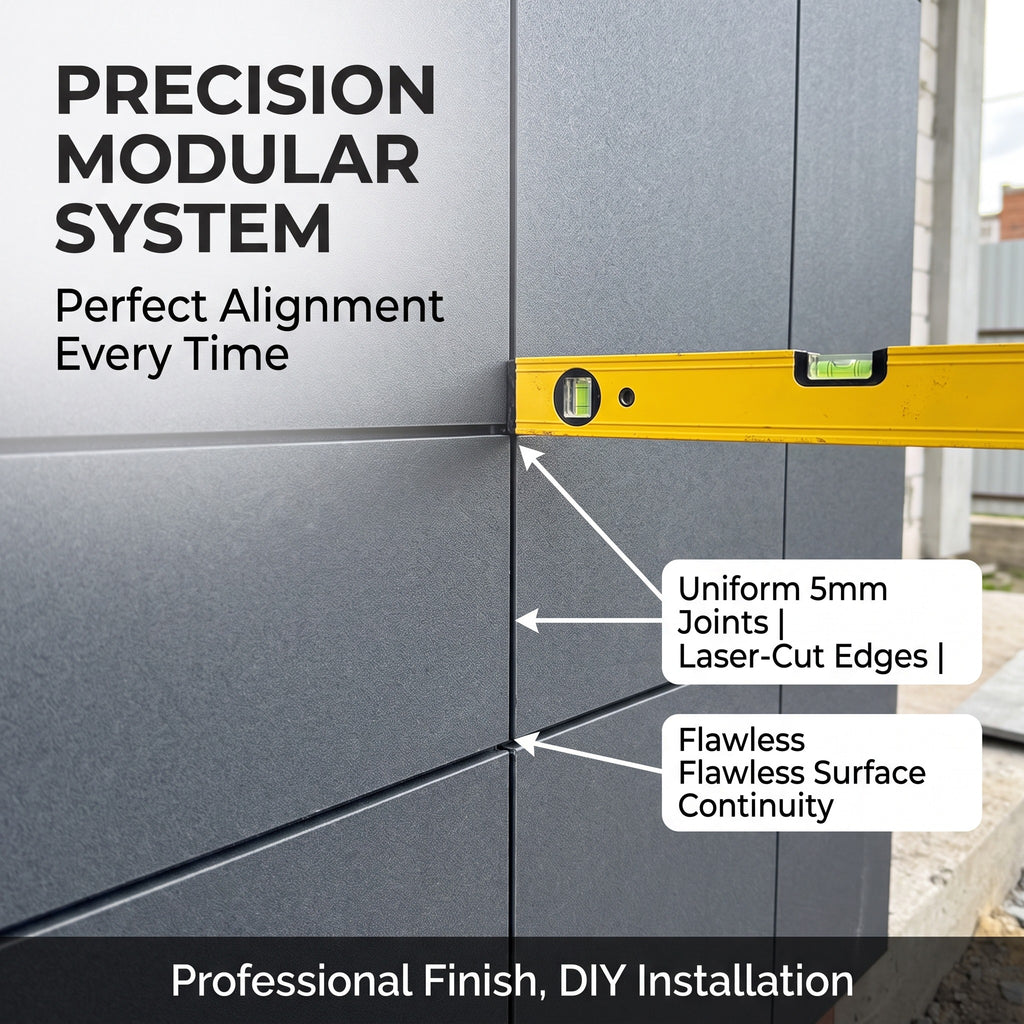 Insulated Wall Cladding System Weatherproof Exterior Decor Panels