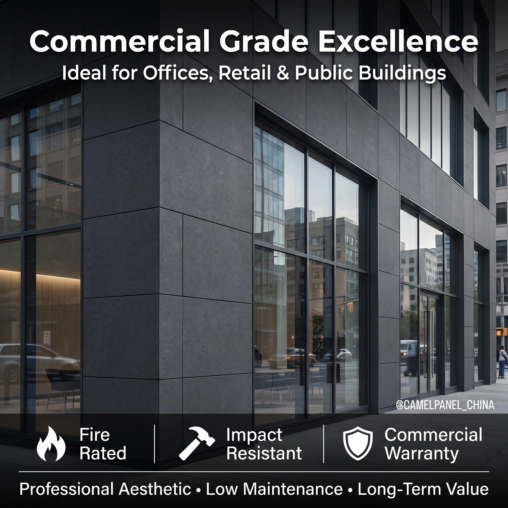 Insulated Wall Cladding System Weatherproof Exterior Decor Panels