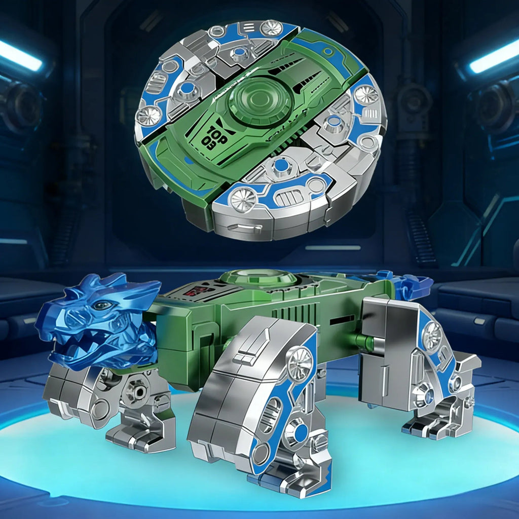 Robot Transform Fidget Finger Spinner: Mech & DinosaurDual Editions!