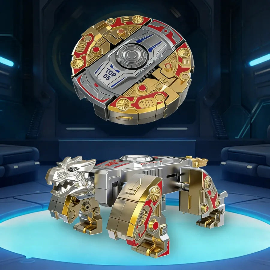 Robot Transform Fidget Finger Spinner: Mech & DinosaurDual Editions!