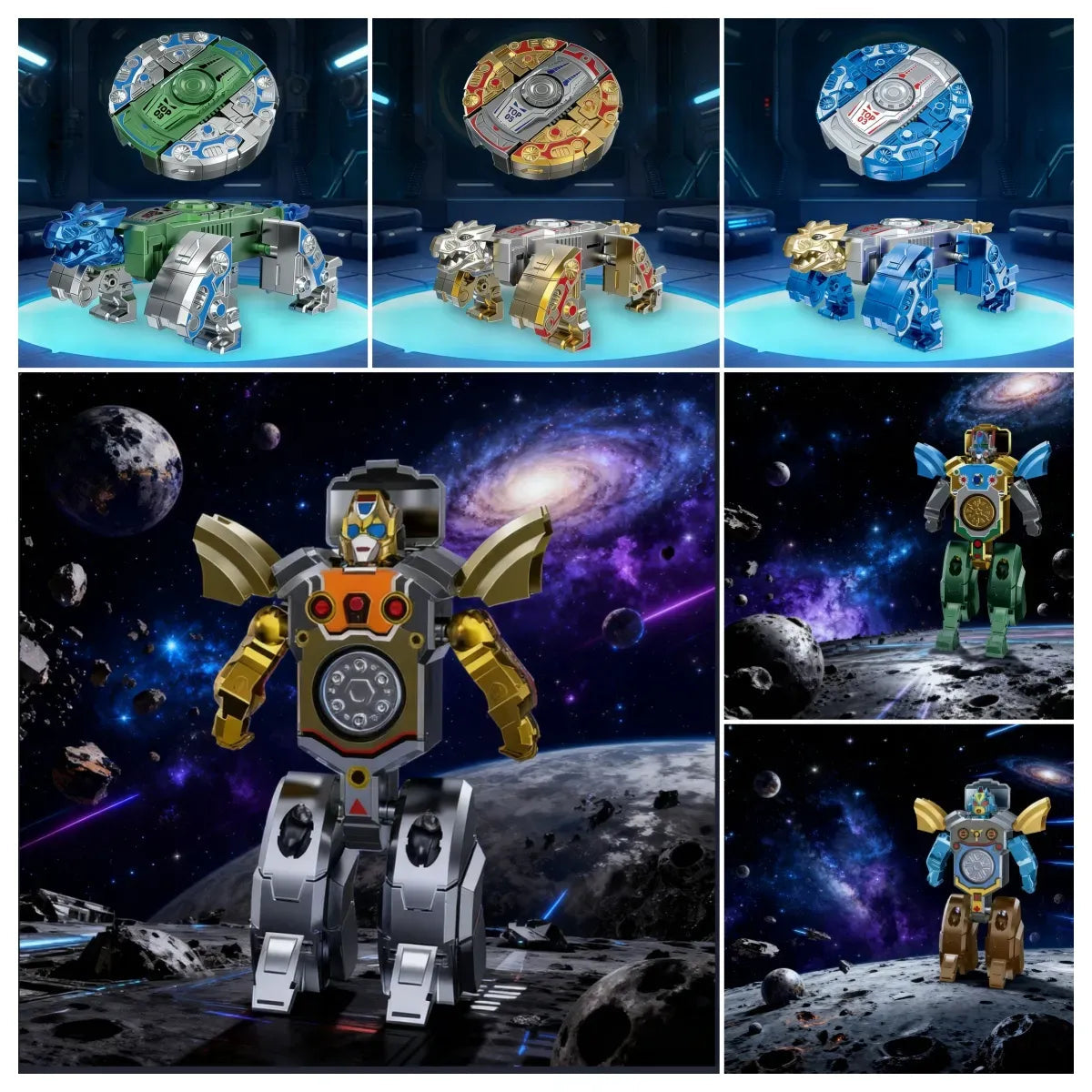 Robot Transform Fidget Finger Spinner: Mech & DinosaurDual Editions!