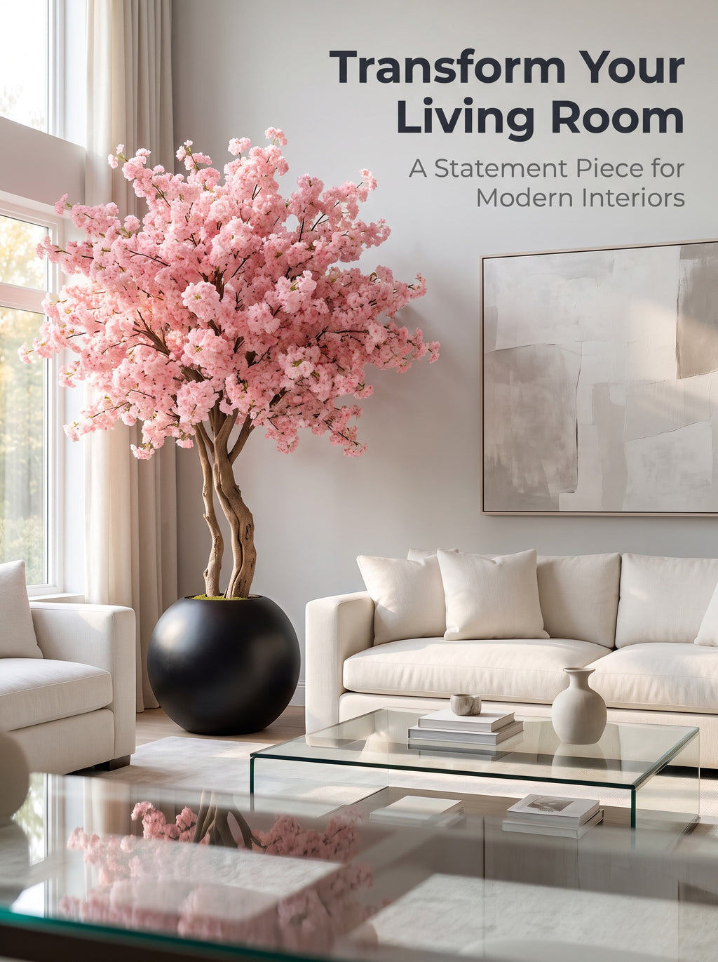 Large Floor-standing Artificial Tree Decor