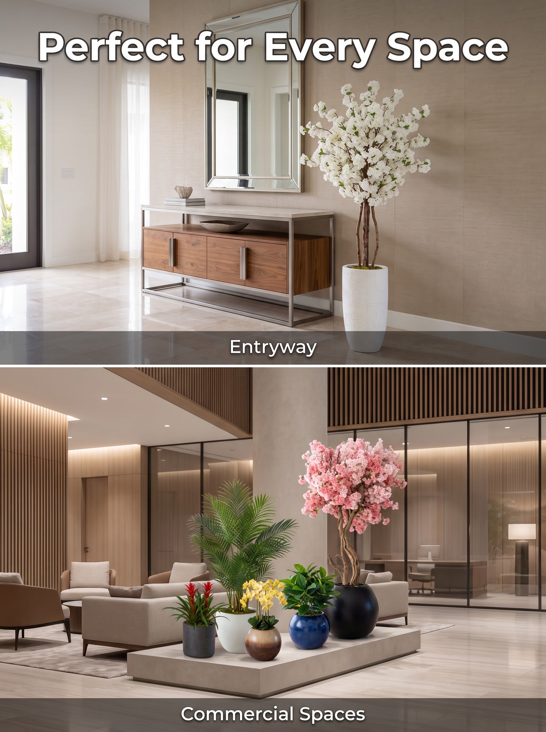 Large Floor-standing Artificial Tree Decor