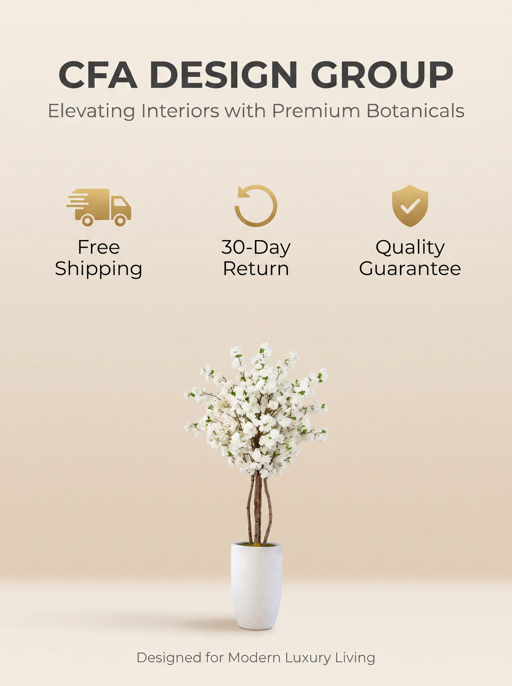 Large Floor-standing Artificial Tree Decor