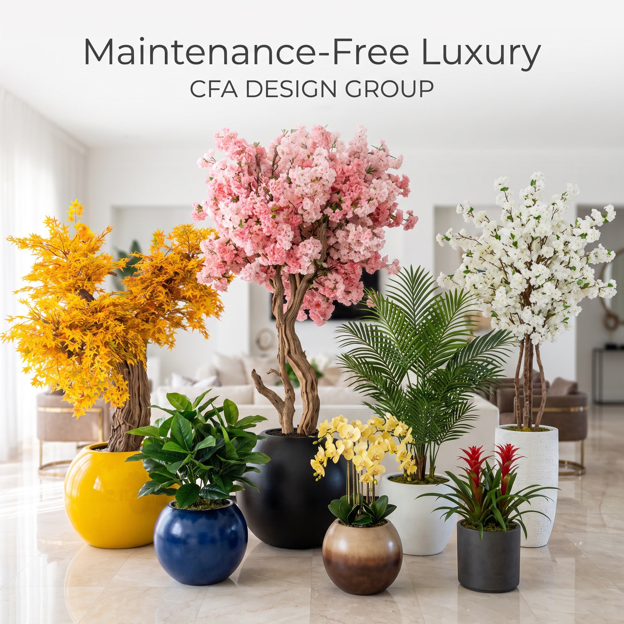 Large Floor-standing Artificial Tree Decor
