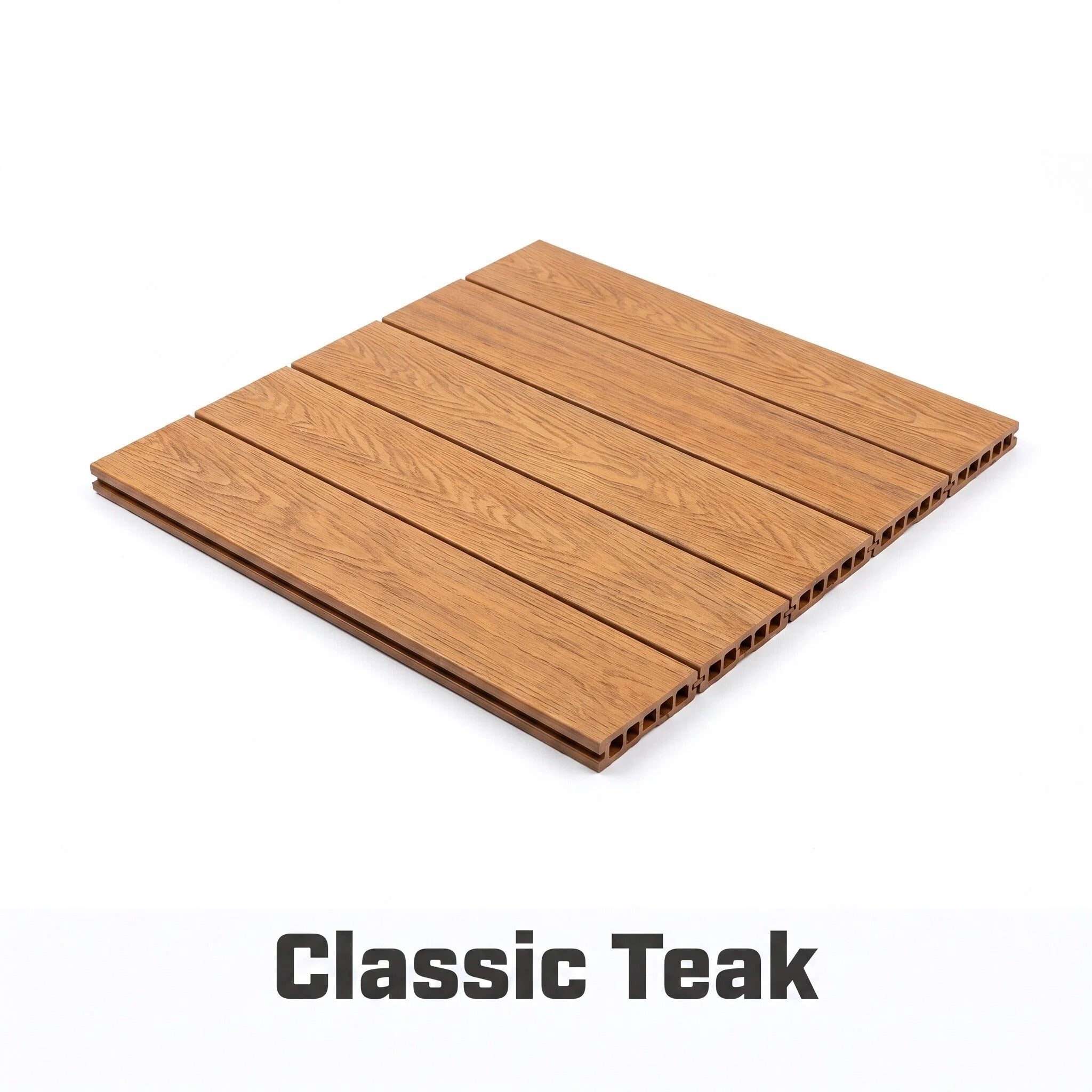 Heavy-Duty Raised WPC Deck Panels Height Adjustable Pedestal Outdoor Deck Tiles