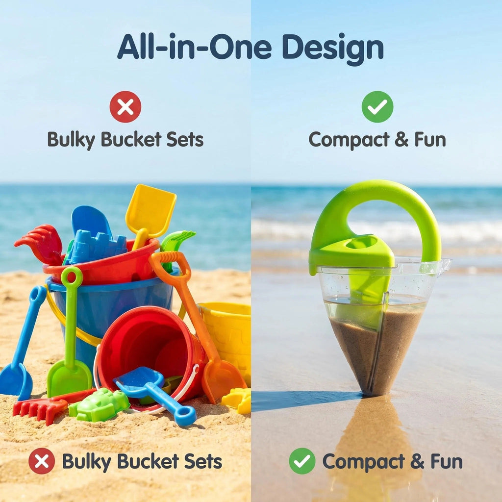 Durable Plastic Sand Scoop Holiday Beach Toy for Children