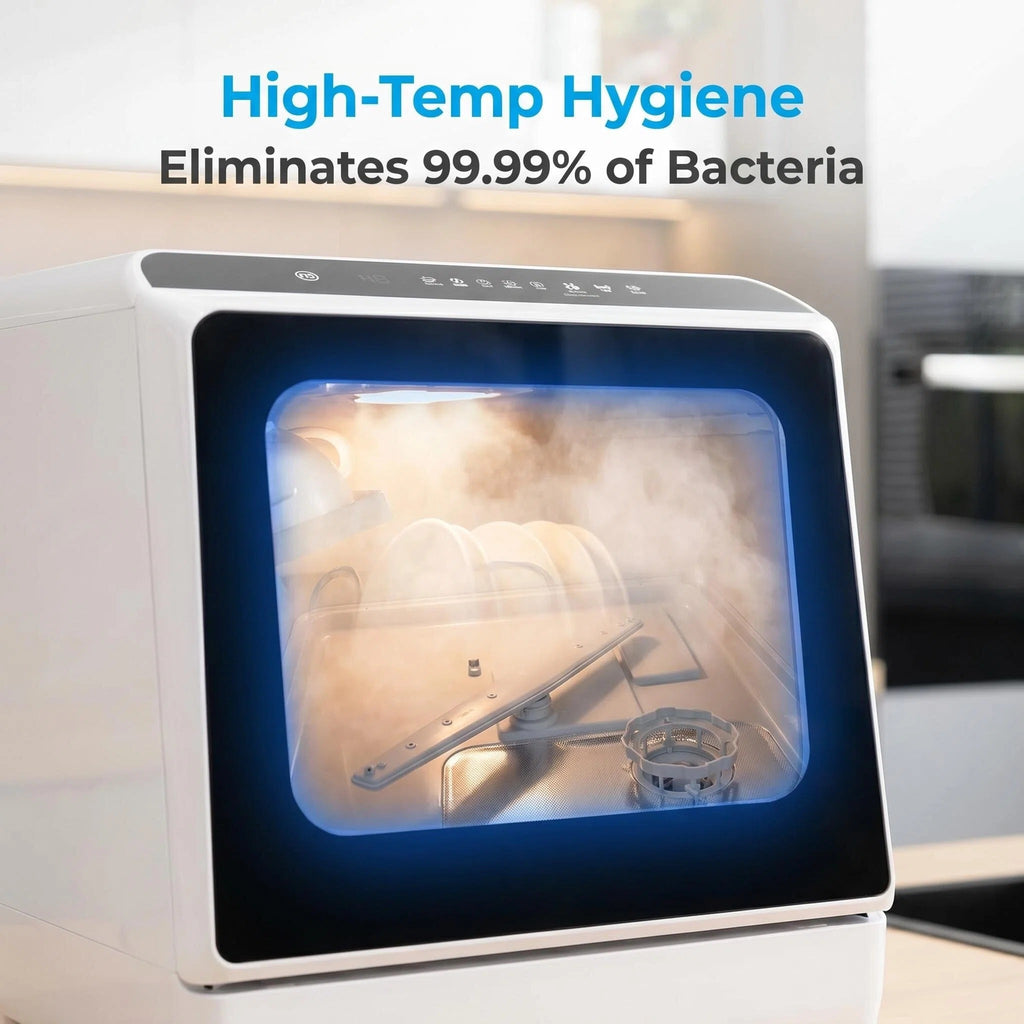 Modern Desktop Dishwasher for Stylish Home Kitchen Daily Cleaning
