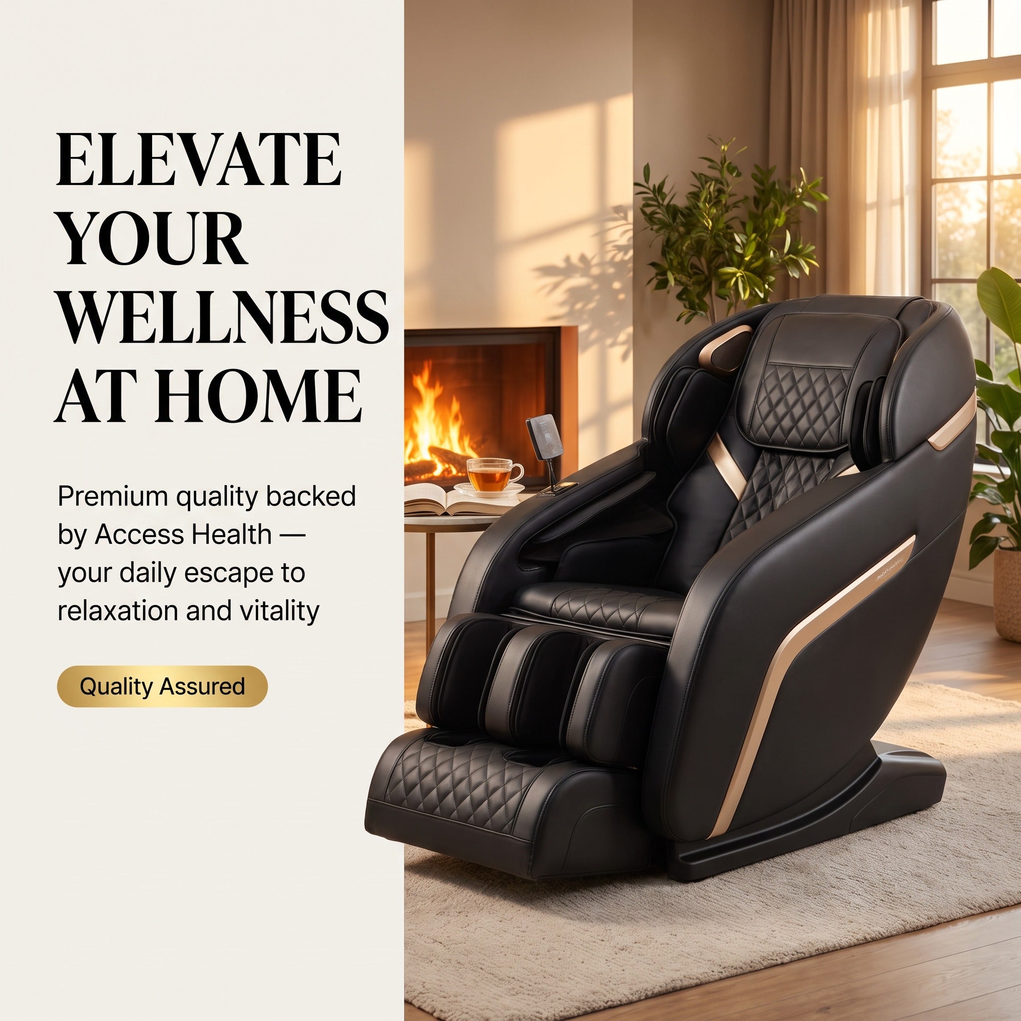 Zero Gravity Full Body Massage Chair Heat Therapy Airbag Massage PU Leather Home Recliner